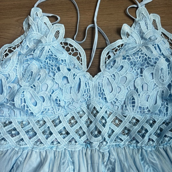 NWOT Spaghetti Strap Lace Boho Dress - Picture 6 of 6
